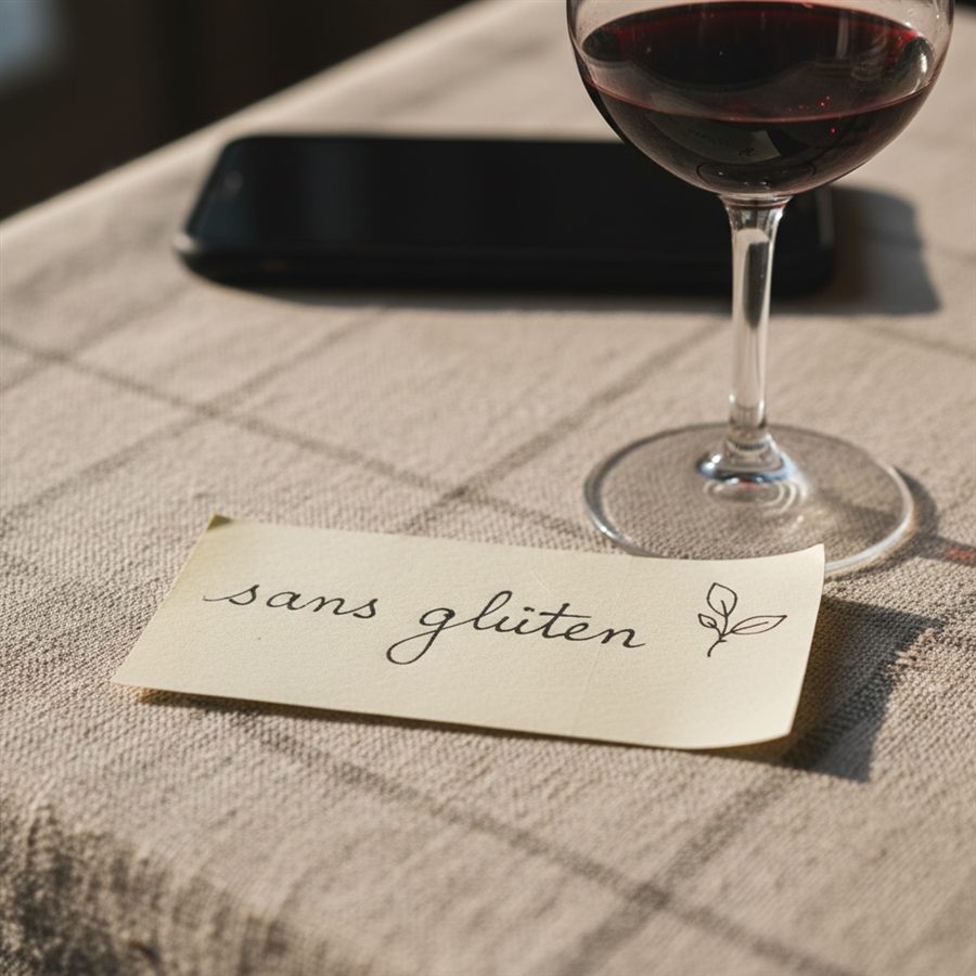 Elle laisse son prénom et une note pour la cuisine.